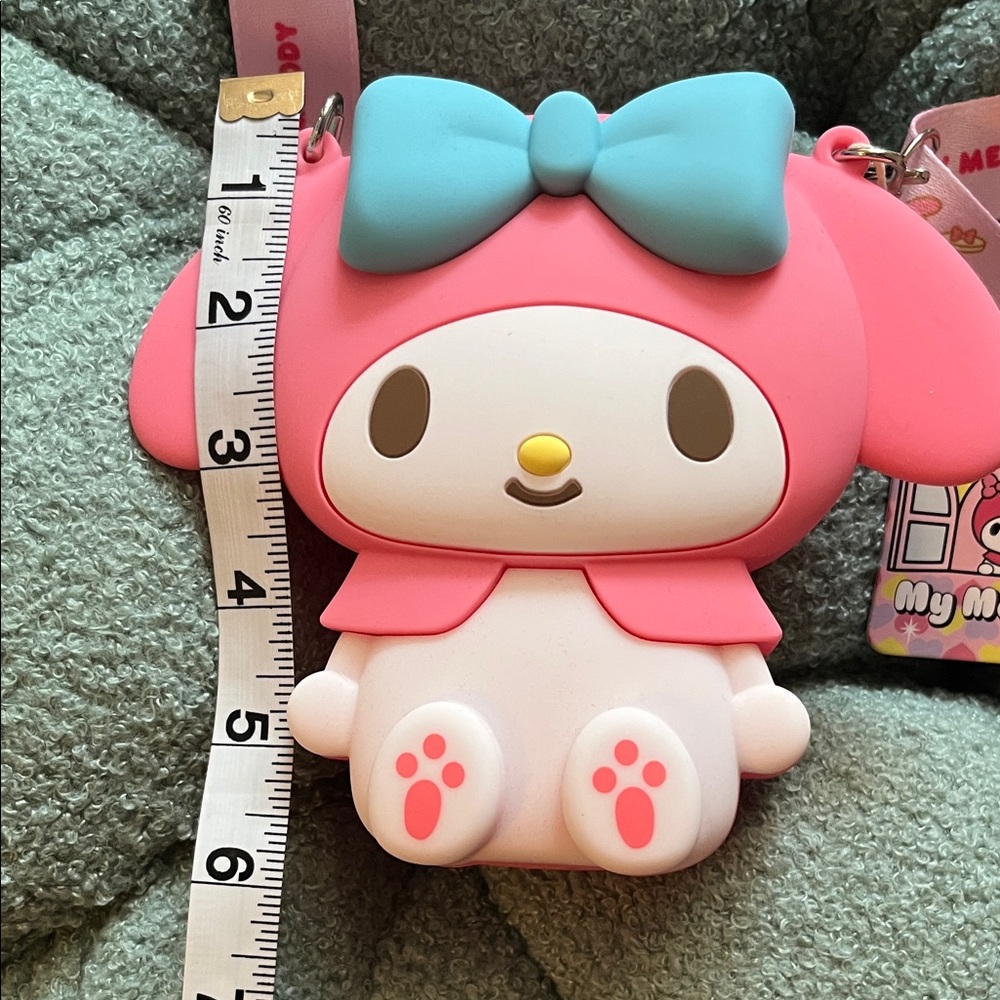 Cute My Melody Pink and Blue Silicone Crossbody Purse NWT - Picture 2 of 9